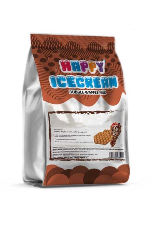 happyicecream Bubble Waffle Mix Karışım 1000g