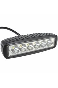 ttmotomarket Motosiklet Sis Farı Norma Led Yatay 6 Led Beyaz Işık Tek Mod - Düz [1 Adet]