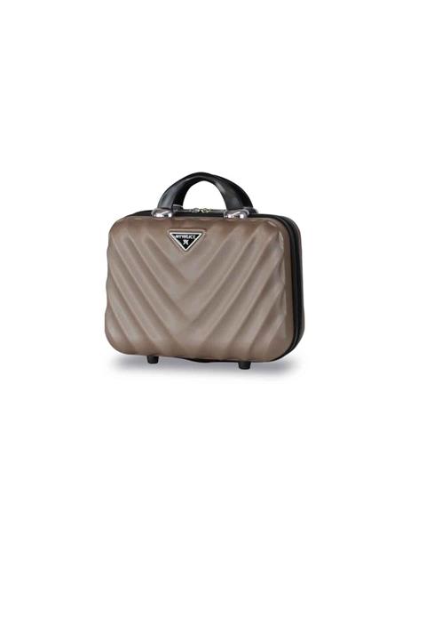 My Valice Lotus Abs Makyaj Çantası & El Valizi Gold