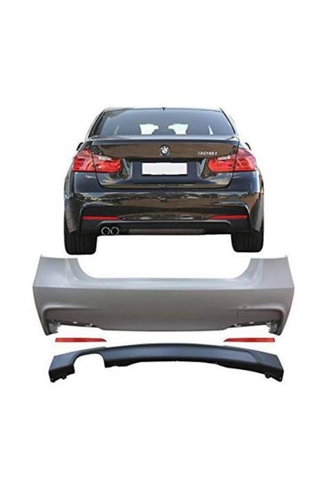 X POWER TUNİNG Bmw F30 3.Seri Taiwan Sağ Sol Tek Çıkış 3.35 Arka Tampon