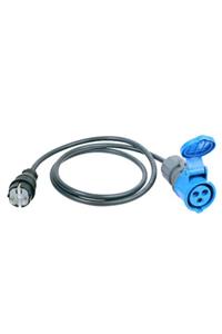 Mete Enerji Karavan Besleme Kablosu 3x2,5mm 10mt. Kauçuk 220v Erkek Fiş 3x16a Kapaklı Dişi Priz