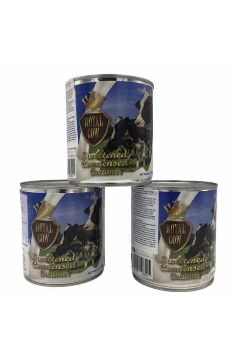 Royal Cow Sweetened Condensed Milk 390 gr X 3 Adet