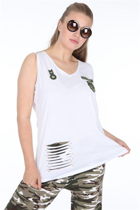 Mia Butik Kadın Kamufulaj Bermuda Takım