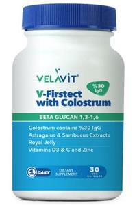 Velavit V-firstect With Colostrum Beta Glucan 30 Kapsül