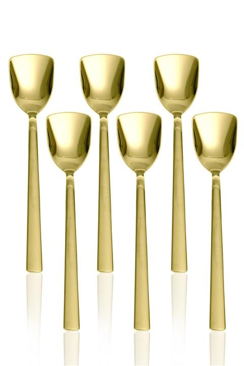 Olcay Home Lüx - Gold Tatlı Ve Dondurma Kaşığı - 6 Lı