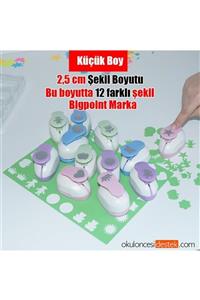 Bigpoint Şekilli Delgeç Küçük Boy 2,5cm Şekilgeç 12'li