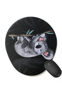 4k tasarım Koala Bılek Desteklı Mouse Pad - Sıyah