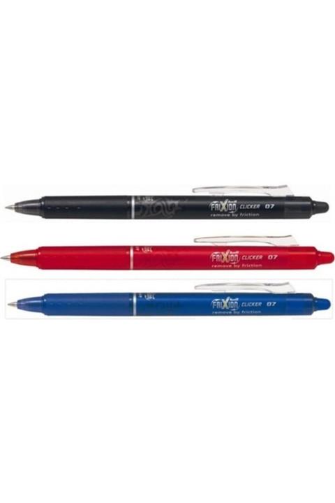 Pilot Frixion Ball Clicker Silinebilir Roller Kalem 0.7 Mm 3'lü
