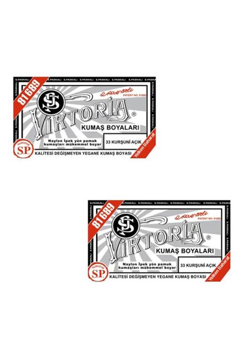 Viktoria Kurşuni Açık Kumaş Boya 2 Adet