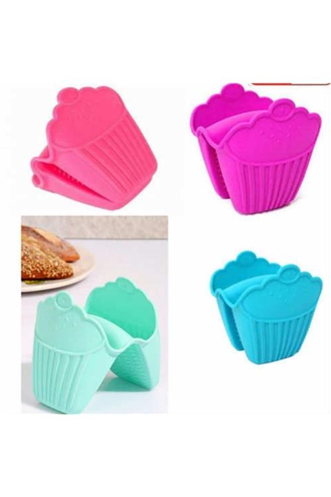 LAUREL DREAM Fırın Eldiveni Silikon Kaymaz Su Geçirmez Yanmaz Silikon Eldiven - Asorti