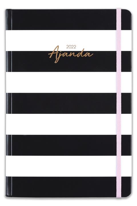 Matt Notebook 2022 Günlük Ajanda Siyah Beyaz