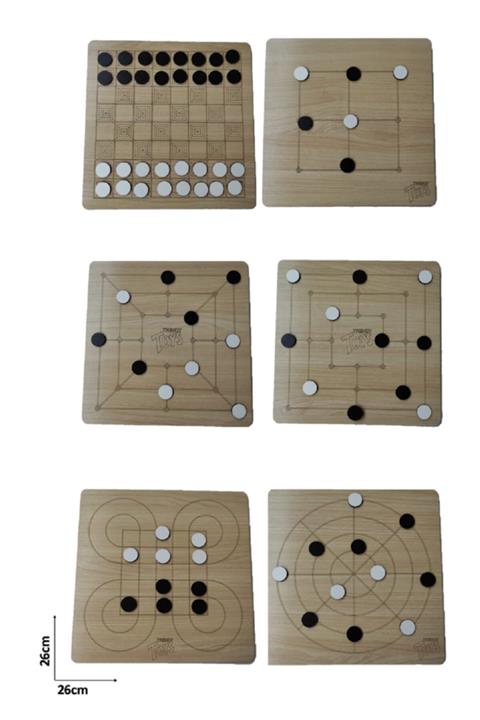 Trendy Toys Ahşap Zeka Oyunu Seti 6 Oyun Birarada