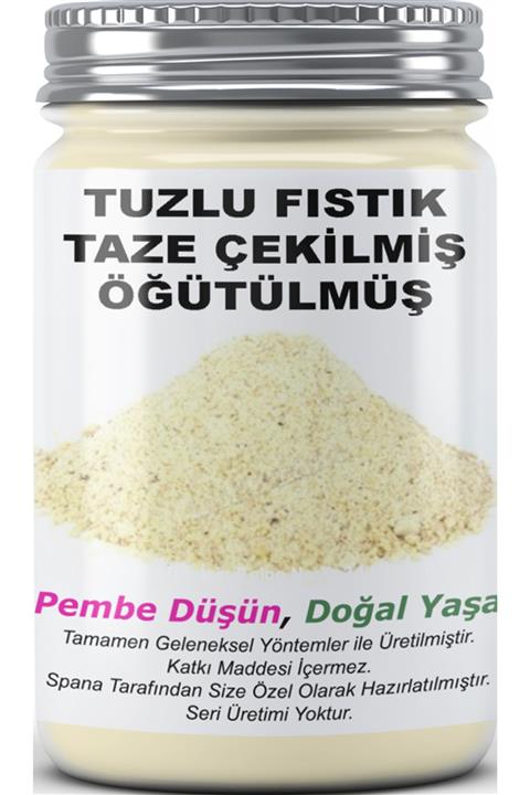 SPANA Tuzlu Fıstık Taze Çekilmiş Öğütülmüş Ev Yapımı Katkısız 125gr