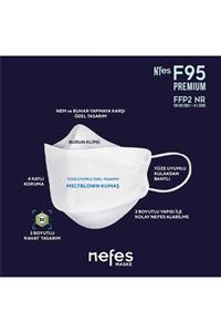 nefes maske Nefes (F95) Premium Kore Tipi Beyaz Maske 10 Adet