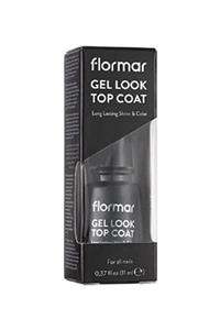 Flormar Gel Look Top Coat Transparan Ve Parlak Oje Koruyucu Jel 11 ml