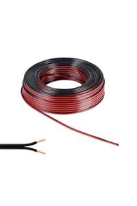 FULLY Elektrik Kablosu / Hoparlör Kablosu 2 X 1,5 Mm Siyah 25 Metre Bakır Kordon Kablosu 1701