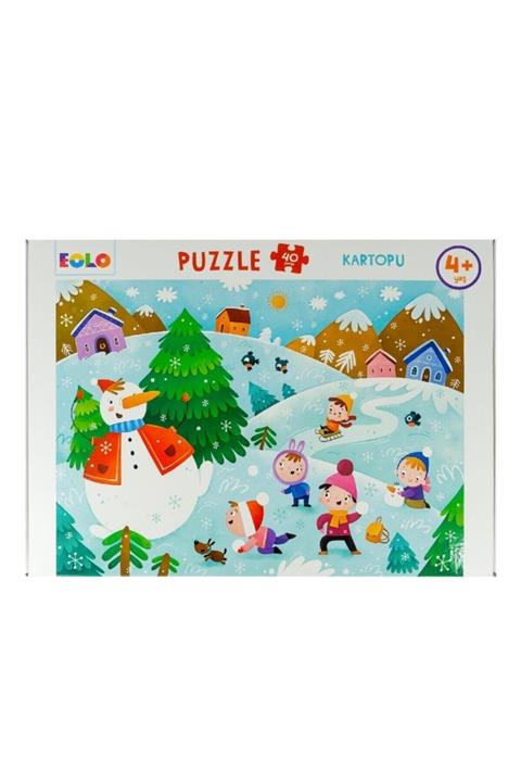 Eolo Yayıncılık Kartopu Temalı Puzzle 40 Parça