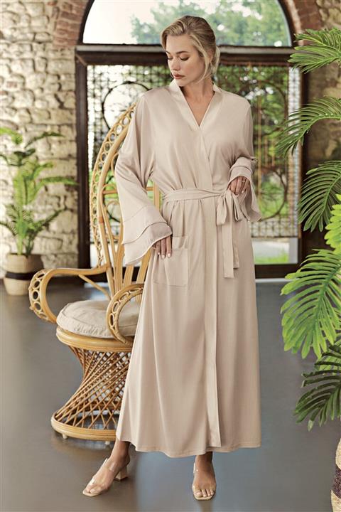 Artış Kadın Bej Sabahlık 7600-9
