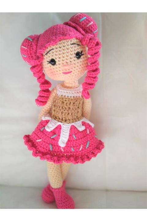 TOYSCİTY Fusya Cupcake Bebek Organik Oyuncak