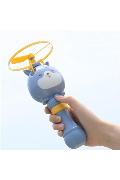 HESCOM Yeni Sevimli Köpük Balon Üfleme Cihazı Mavi Renk