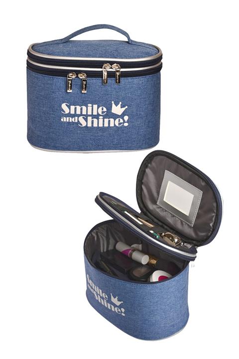 Bakras Kadın Iki Katlı Seyahat Boy Makyaj Ve Kozmetik Çantası