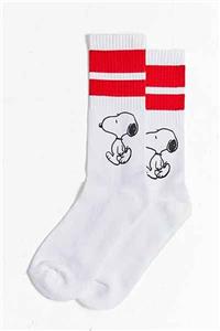 CARNAVAL SOCKS Çemberli Snoopy Desenli Renkli Spor Çorap