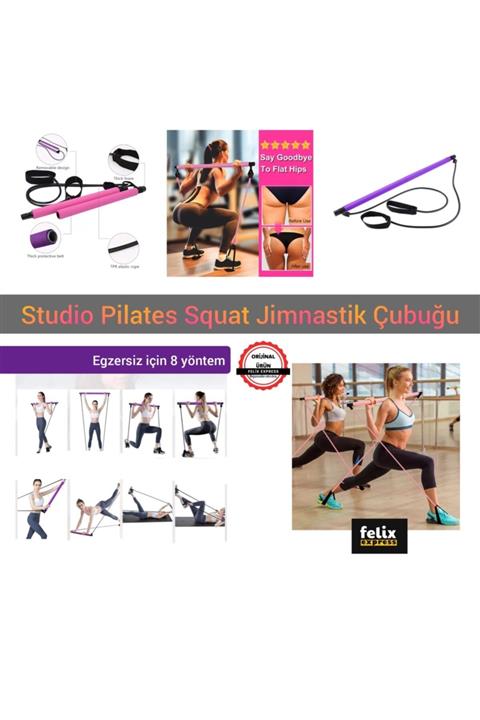 felix express Studio Pilates Barı Squat Jimnastik Çubuğu