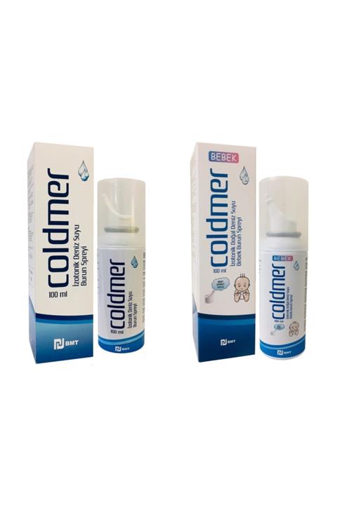 COLDMER Izotonik Yetişkin  -Izotonik Bebek -Deniz Suyu Burun Spreyleri 100 ml-2 Ürün