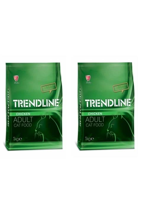 Trendline Tavuklu Yetişkin Kedi Maması 1 kg x 2 Paket