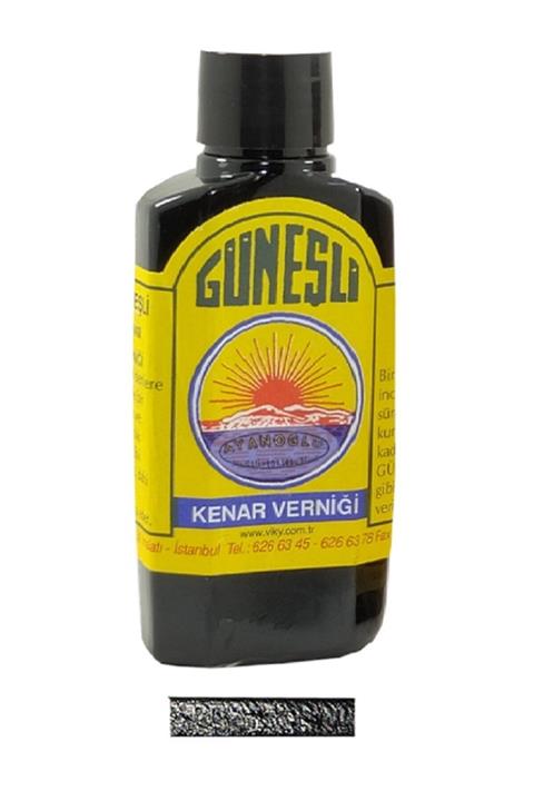 güneşli Siyah Deri Kenar Vernik Boya 100ml