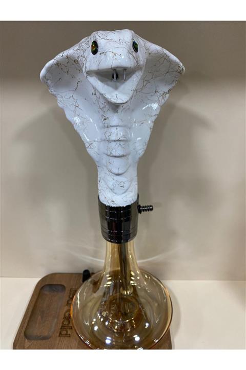 msg Özel Üretim Beyaz Kobra Nargile Seti