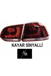 ASLANLAT OTOMOTİV Aslanlar Vw Golf 6 Kayar Sinyalli Led Stop Sağ Sol Set