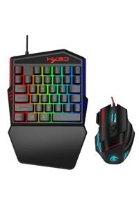 HXSJ V100 Tek El Mini Gaming Oyun Klavye Gaming Mouse Set