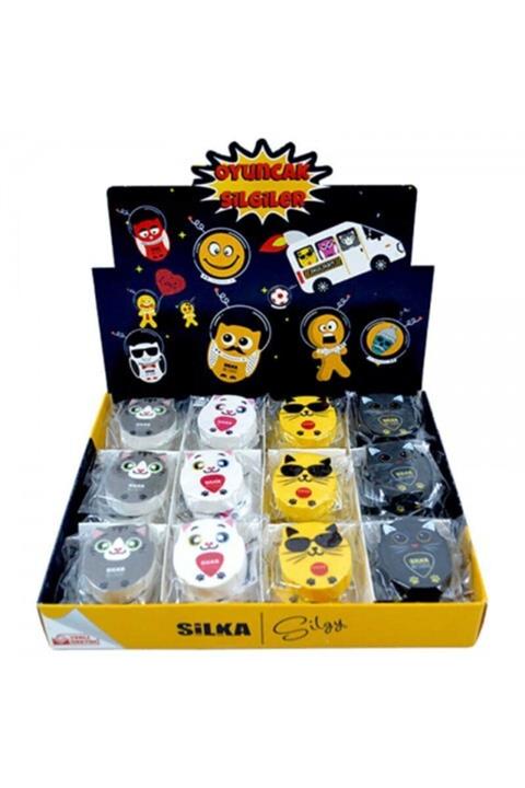 Linea Silka Art Studıo Kedi Desenli Silgi 4Lü