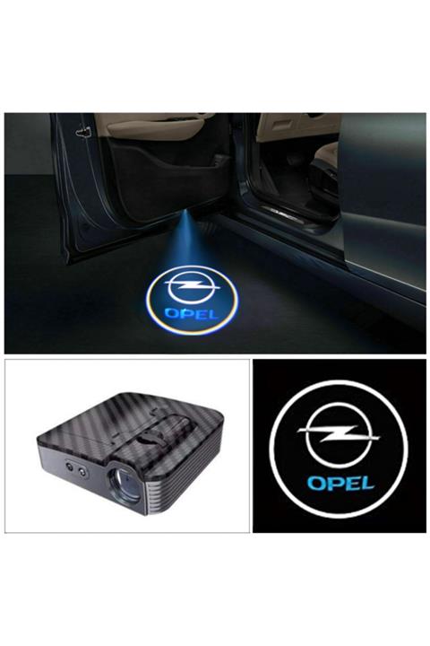 C9 Opel Uyumlu Karbon Kapı Altı Led Logo Mesafe Sensörlü Yeni Nesil