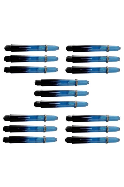 DARTSAN Şeffaf Mavi Siyah 15 Adet 5 Takım 48mm 2ba Dart Şaft