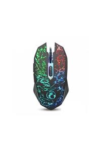 TahTicMer Imice X5 Oyun Mouse Kablolu Usb Optik Oyuncu Mause Ergonomik Led Işıklı Gaming 6 Tuş Fonksiyon