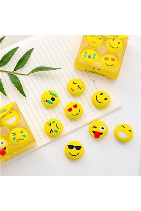 QIHAO Emoji Silgi 4 Adet Değişik Modellerde