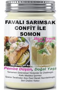 SPANA Devis'so Tekne Kaptanından Ev Yapımı Katkısız Favalı Sarımsak Confit Ile Somon 330gr