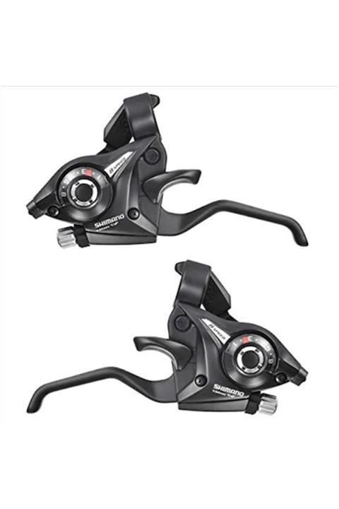 Shimano Shımano 8 Li Stef 51 Vites Fren Kolu Takımı Siyah