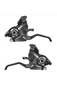 Shimano Shımano 8 Li Stef 51 Vites Fren Kolu Takımı Siyah