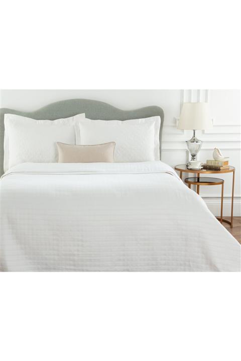 Madame Coco Belle Tek Kişilik Pike - Beyaz