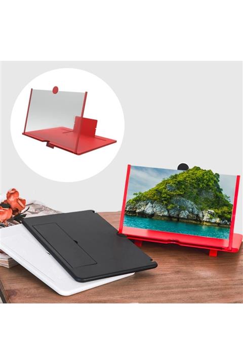 Salkım Accessories Taşınabilir Göz Yormayan 3d Cep Telefonu Mobil Tablet Hd Ekran Video Büyütücü Büyüteci