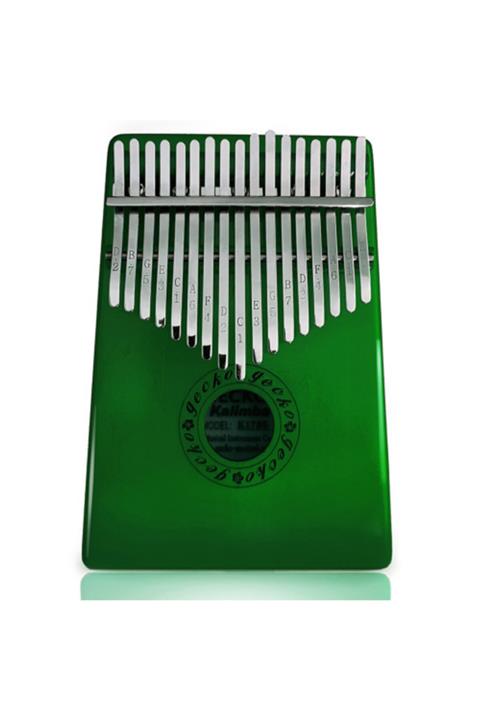 GECKO K17bg 17 Tuşlu C Tone Yeşil Renkli Kalimba