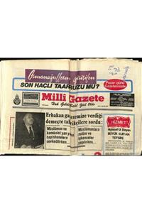 Gökçe Koleksiyon Milli Gazete Gazetesi 19 Nisan 1974 Erbakan'ın Gazetemize Verdiği Demeçte Tahrikçilere Sordu