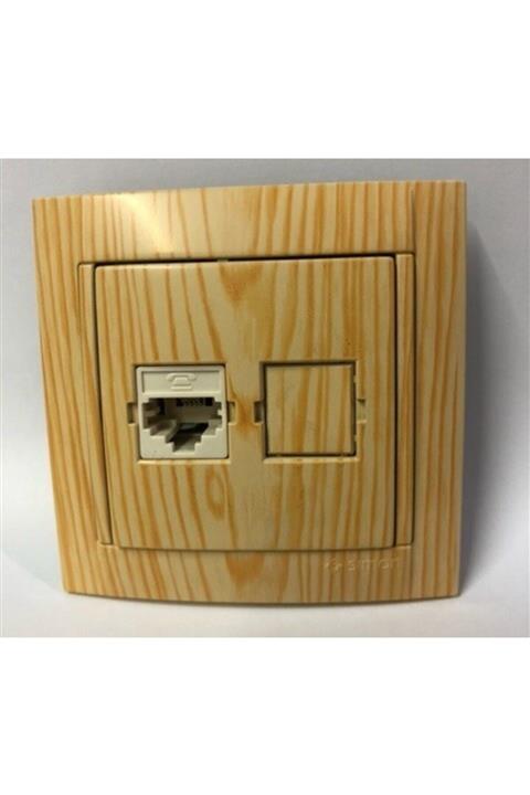 Simon Electric Simon 34 Meşe Nümeris Telefon Prizi