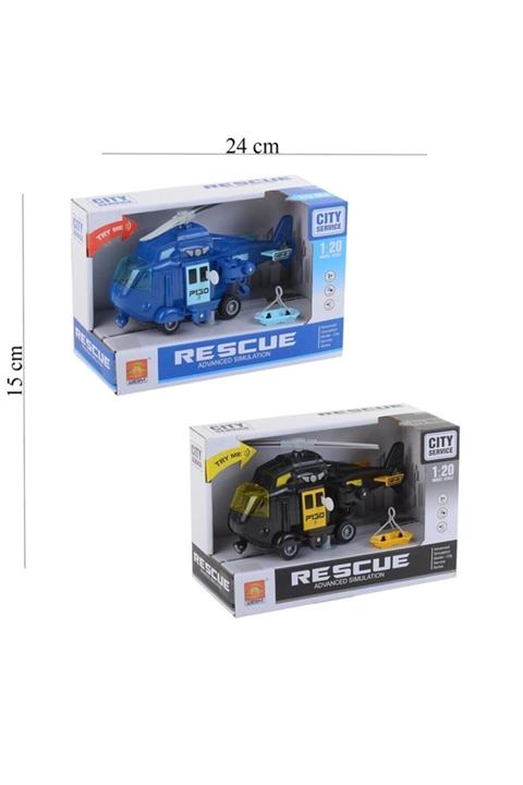 KIZILKAYA Kutulu 1:20 Sesli Işıklı Kurtarma Helikopter