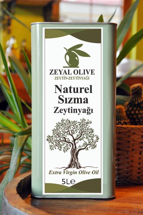 ZEYAL OLIVE Taş Baskı Soğuk Sıkım Zeytinyağı 5 Litre