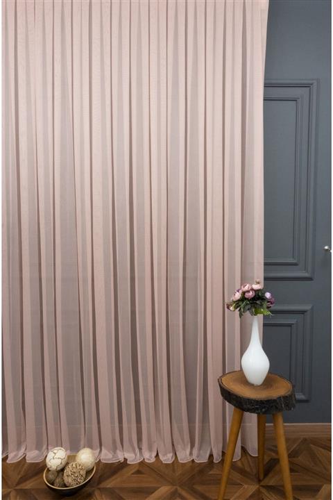Esse Home Düz Tül Perde Grek Pudra Pembe 450x260 cm Seyrek Pile
