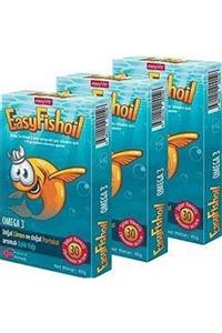 Easy Fishoil Easyvi t Omega 3 Çiğnenebilir 30 Jel Tablet 3 Kutu